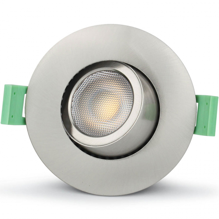 Llitt Sanna dimbar innfelt downlight 3000K/4000K 520lm IP65 3-pk børstet stål