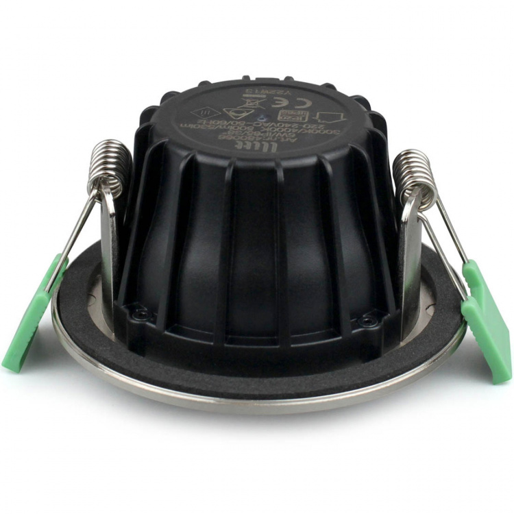 Llitt Sanna dimbar innfelt downlight 3000K/4000K 520lm IP65 3-pk børstet stål