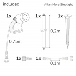 Llitt Allan More Spotlight m metallspyd 1-pk 12V 3000K 100lm IP67 Llitt Allan More Spotlight m metallspyd 1-pk 12V 3000K 100lm IP67
