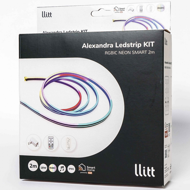 Llitt Alexandra Ledstrip-sett RGBIC Neon IP65 Smart Tuya WiFi 2 meter Llitt Alexandra Ledstrip-sett RGBIC Neon IP65 Smart Tuya WiFi 2 meter