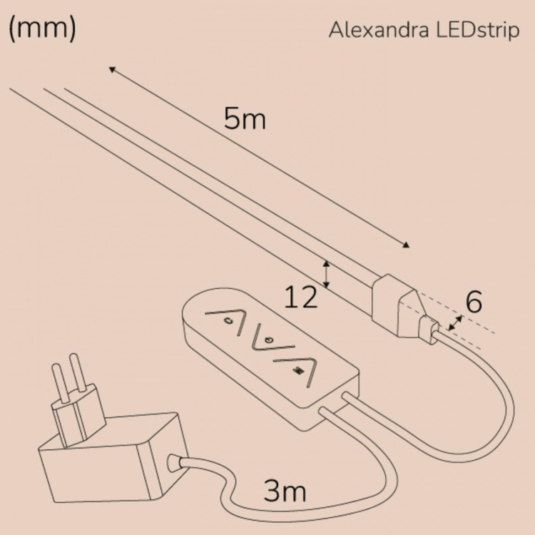 Llitt Alexandra Ledstrip-sett RGBIC Neon IP65 Smart Tuya WiFi 5m???? Llitt Alexandra Ledstrip-sett RGBIC Neon IP65 Smart Tuya WiFi 5m????