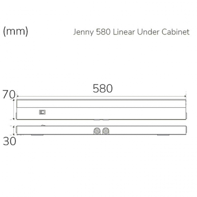 Llitt Jenny 580 kjøkkenbenklampe dimbar 3000K 1000lm 580cm Llitt Jenny 580 kjøkkenbenklampe dimbar 3000K 1000lm 580cm