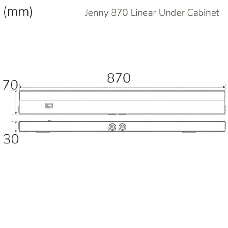 Llitt Jenny 870 Kjøkkenbenklampe dimbar 3000K 1000lm 870cm Llitt Jenny 870 Kjøkkenbenklampe dimbar 3000K 1000lm 870cm