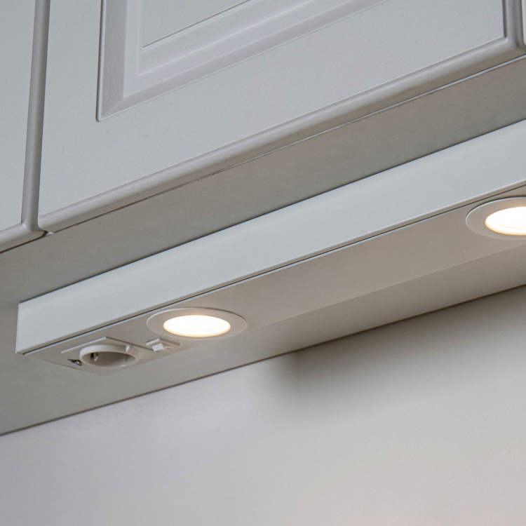 Llitt Emma 580 Kjøkkenbenklampe 2xspot + stikkontakt 3000K 650lm 580cm Llitt Emma 580 Kjøkkenbenklampe 2xspot + stikkontakt 3000K 650lm 580cm