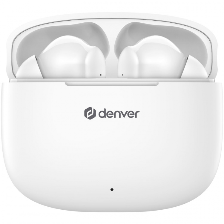 Denver TWE-48W True wireless Bluetooth-hodetelefoner med ladeetui Denver TWE-48W True wireless Bluetooth-hodetelefoner med ladeetui