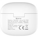 Denver TWE-48W True wireless Bluetooth-hodetelefoner med ladeetui Denver TWE-48W True wireless Bluetooth-hodetelefoner med ladeetui