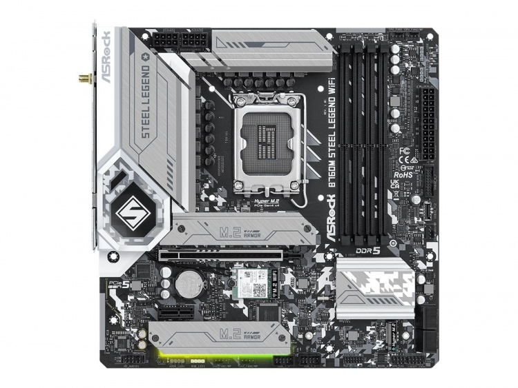 ASROCK B760M Steel Legend WiFi Micro-ATX LGA1700 Intel B760 ASROCK B760M Steel Legend WiFi Micro-ATX LGA1700 Intel B760