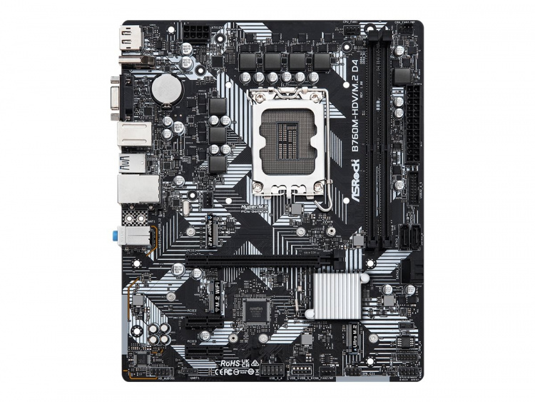 ASROCK B760M-HDV/M.2 D4 Micro-ATX LGA1700 Intel B760 ASROCK B760M-HDV/M.2 D4 Micro-ATX LGA1700 Intel B760