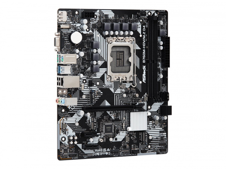 ASROCK B760M-HDV/M.2 D4 Micro-ATX LGA1700 Intel B760 ASROCK B760M-HDV/M.2 D4 Micro-ATX LGA1700 Intel B760
