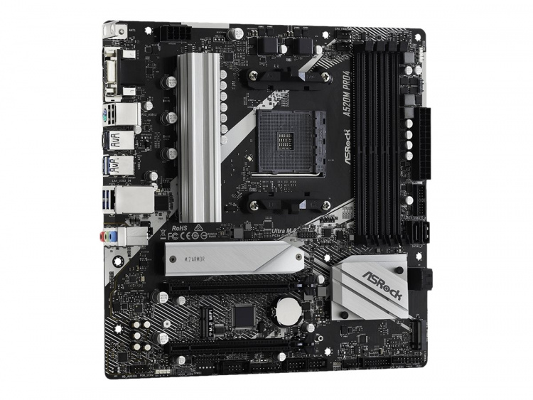 ASROCK A520M Pro4 Micro-ATX AM4 AMD A520 ASROCK A520M Pro4 Micro-ATX AM4 AMD A520