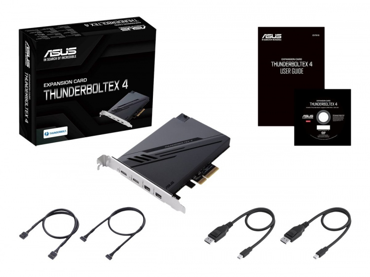 Asus ThunderboltEX 4 Thunderbolt-adapter PCI Express 3.0 x4 40 Gbps Asus ThunderboltEX 4 Thunderbolt-adapter PCI Express 3.0 x4 40 Gbps