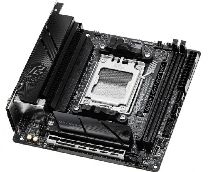 ASROCK B650I LIGHTNING WIFI - Hovedkort - Socket AM5 - USB 3.2 Gen 1 - Innebygd grafikk (CPU kreves) ASROCK B650I LIGHTNING WIFI - Hovedkort - Socket AM5 - USB 3.2 Gen 1 - Innebygd grafikk (CPU kreves)