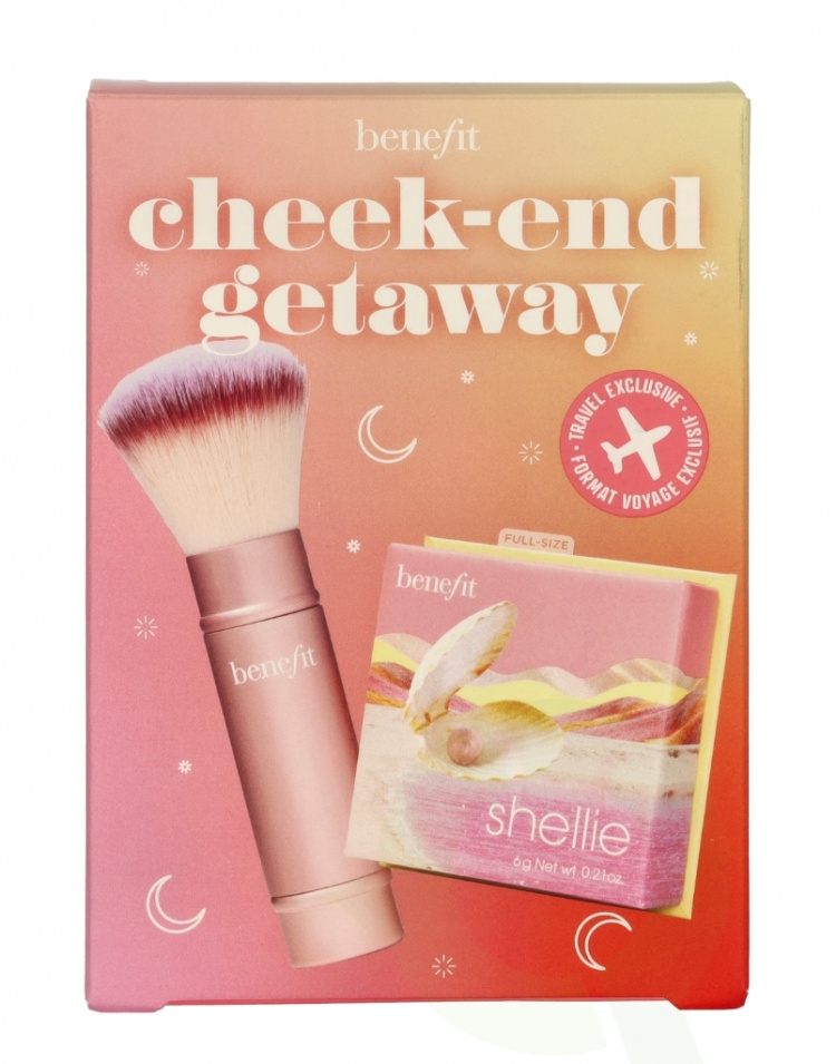 Benefit Cheek-End Getaway Set 6 g Shellie Blush 6gr/Multitasking Brush