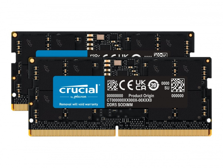 Crucial DDR5 32 GB-sett 4800 MHz CL40 ikke-ECC SO-DIMM 262-PIN