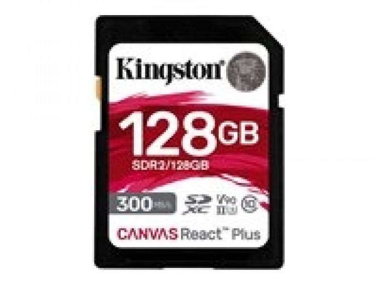 Kingston Canvas React Plus SDXC UHS-II minnekort 128 GB 300 MB/s
