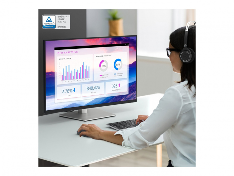 Dell P3223QE 31,5 3840 x 2160 (4K) HDMI DisplayPort USB-C 60 Hz dokkingskjerm