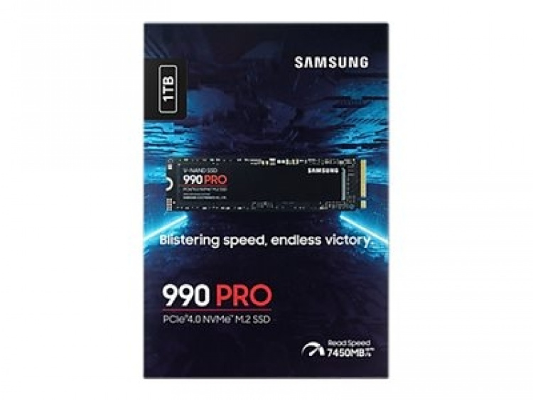 Samsung 990 PRO Solid state-stasjon MZ-V9P1T0BW 1 TB M.2 PCI Express 4.0 x4 (NVMe) Samsung 990 PRO Solid state-stasjon MZ-V9P1T0BW 1 TB M.2 PCI Express 4.0 x4 (NVMe)