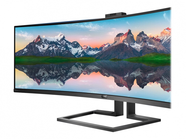 Philips Brilliance P-line 499P9H 49 5120 x 1440 (UltraWide) HDMI DisplayPort USB-C 60Hz docking-skjerm Philips Brilliance P-line 499P9H 49 5120 x 1440 (UltraWide) HDMI DisplayPort USB-C 60Hz docking-skjerm