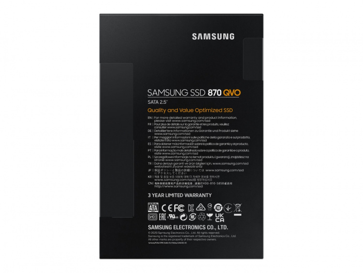 Samsung 870 QVO SSD MZ-77Q2T0BW 2TB 2,5 SATA-600 Samsung 870 QVO SSD MZ-77Q2T0BW 2TB 2,5 SATA-600