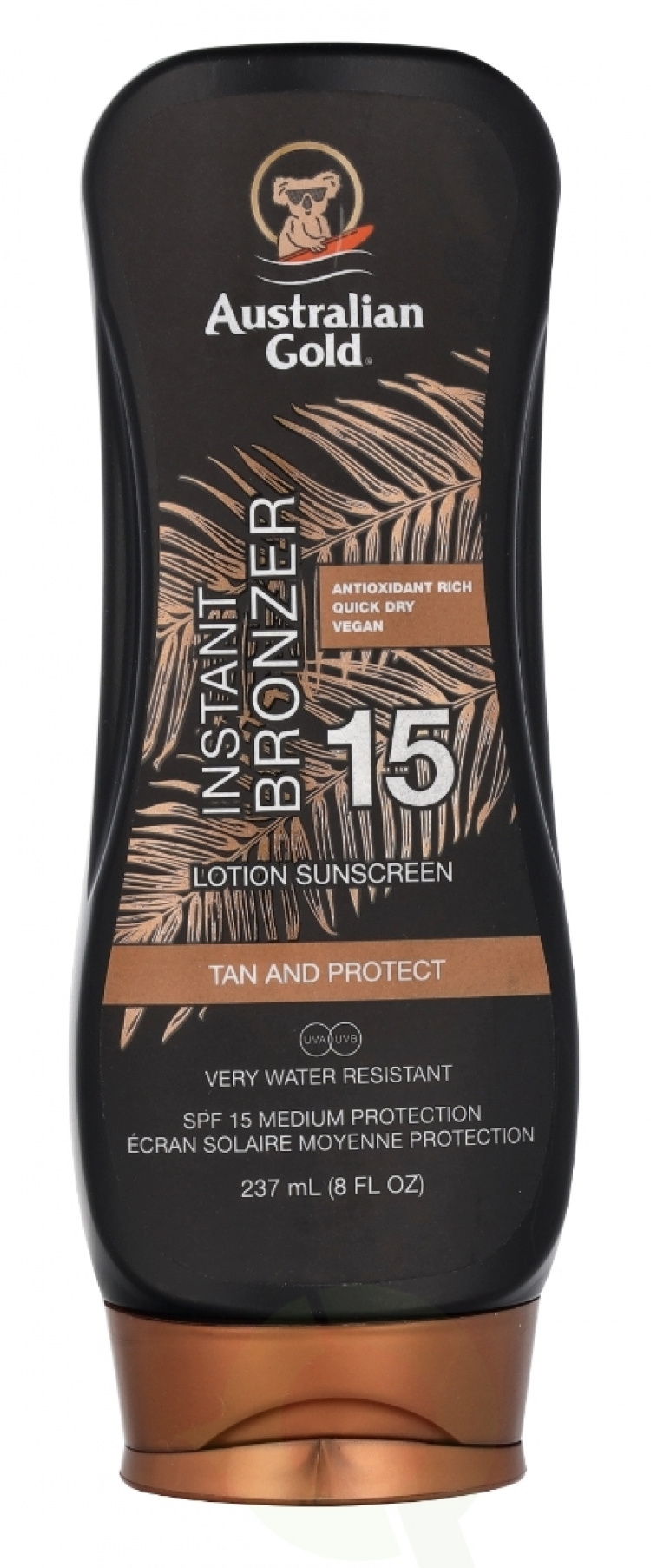 Australian Gold Lotion med øyeblikkelig bronzer SPF15 237 ml