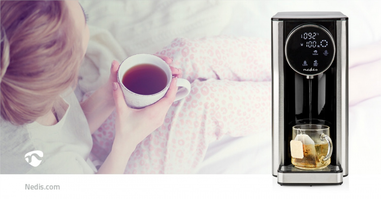 Nedis Hot Water Dispenser | 2600 W | 2.7 l | Aluminium / Sort