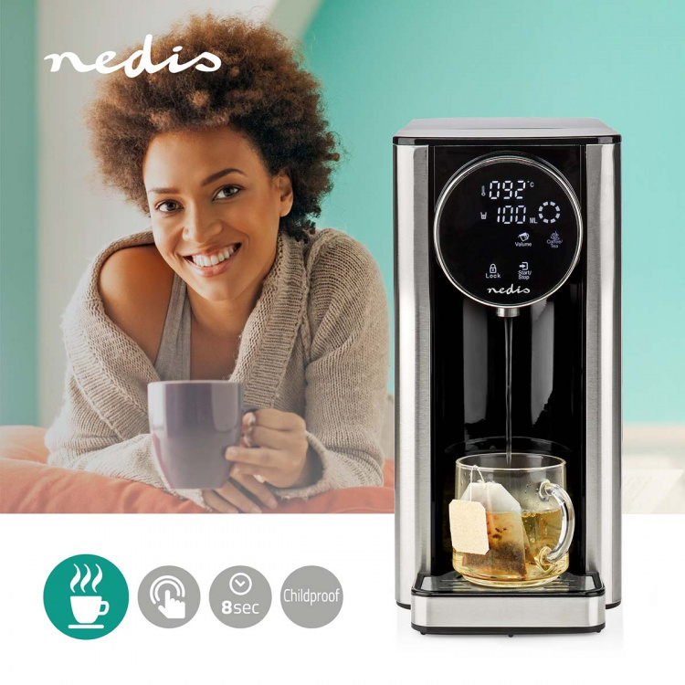 Nedis Hot Water Dispenser | 2600 W | 2.7 l | Aluminium / Sort