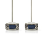 Nedis VGA-kabel | VGA Han | VGA Han | Nikkel belagt | Maksimum oppløsning: 1024x768 | 2.00 m | Rund | ABS | Elfenben | Label Nedis VGA-kabel | VGA Han | VGA Han | Nikkel belagt | Maksimum oppløsning: 1024x768 | 2.00 m | Rund | ABS | Elfenben | Label