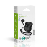 Nedis Fullt Trådløse hodetelefoner | Bluetooth® | Maksimal batteritid: 16 timer | Touch kontroll | Ladeboks | Trådløs ladeetui | Innebygd mikrofon | Stemmestyring | Sort Nedis Fullt Trådløse hodetelefoner | Bluetooth® | Maksimal batteritid: 16 timer | Touch kontroll | Ladeboks | Trådløs ladeetui | Innebygd mikrofon | Stemmestyring | Sort
