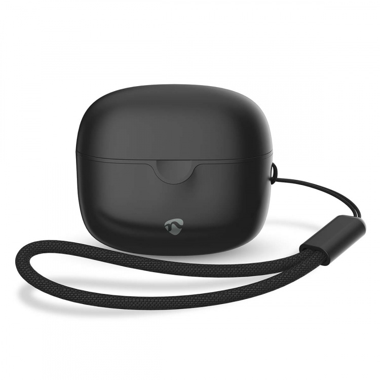 Nedis Fullt Trådløse hodetelefoner | Bluetooth® | Maksimal batteritid: 16 timer | Touch kontroll | Ladeboks | Trådløs ladeetui | Innebygd mikrofon | Stemmestyring | Sort Nedis Fullt Trådløse hodetelefoner | Bluetooth® | Maksimal batteritid: 16 timer | Touch kontroll | Ladeboks | Trådløs ladeetui | Innebygd mikrofon | Stemmestyring | Sort