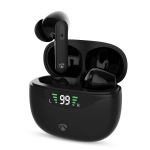 Nedis Fullt Trådløse hodetelefoner | ANC (Active Noise Cancelling) | Bluetooth® | Maksimal batteritid: 30 timer | Touch kontroll | Ladeboks | Trådløs ladeetui | Innebygd mikrofon | Stemmestyring | Sort Nedis Fullt Trådløse hodetelefoner | ANC (Active Noise Cancelling) | Bluetooth® | Maksimal batteritid: 30 timer | Touch kontroll | Ladeboks | Trådløs ladeetui | Innebygd mikrofon | Stemmestyring | Sort