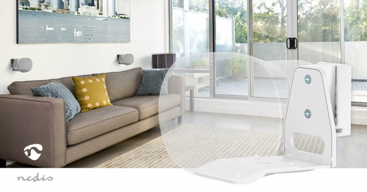 Nedis Speaker Mount | Kompatibel med: Sonos® Era300 | Vegg | 5 kg | Tilt / Vribar | Tiltbar | Roterbar | ABS / Metall | Hvit