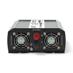 Nedis Power Inverter Modifisert sinusbølge | Inngangsspenning: 12 V DC | Enhetens strømuttak: Type F (CEE 7/3) / USB-A | 230 V AC 50 Hz | 1000 W | Topp effekt: 2000 W | Skru Terminal | Sølv
