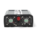 Nedis Power Inverter Modifisert sinusbølge | Inngangsspenning: 24 V DC | Enhetens strømuttak: Type F (CEE 7/3) / USB-A | 230 V AC 50 Hz | 1000 W | Topp effekt: 2000 W | Skru Terminal | Sølv