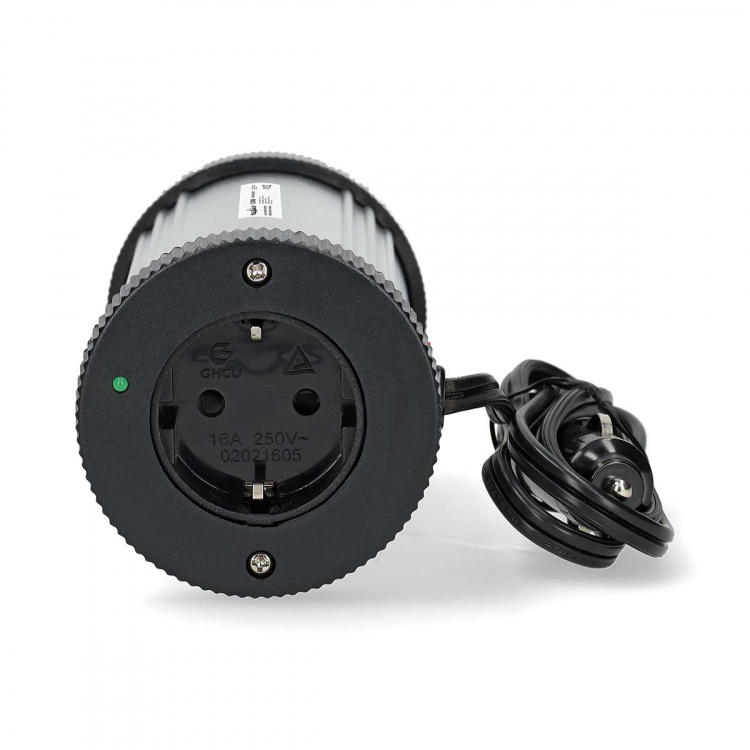 Nedis Power Inverter Modifisert sinusbølge | Inngangsspenning: 12 V DC | Enhetens strømuttak: Type F (CEE 7/3) / USB-A | 230 V AC 50 Hz | 150 W | Topp effekt: 300 W | Cigarette Lyser Plugg | Sølv Nedis Power Inverter Modifisert sinusbølge | Inngangsspenning: 12 V DC | Enhetens strømuttak: Type F (CEE 7/3) / USB-A | 230 V AC 50 Hz | 150 W | Topp effekt: 300 W | Cigarette Lyser Plugg | Sølv