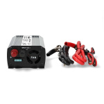 Nedis Power Inverter Modifisert sinusbølge | Inngangsspenning: 12 V DC | Enhetens strømuttak: Type F (CEE 7/3) / USB-A | 230 V AC 50 Hz | 600 W | Topp effekt: 1200 W | Batteriklemmene + Sigarettenner | Sølv Nedis Power Inverter Modifisert sinusbølge | Inngangsspenning: 12 V DC | Enhetens strømuttak: Type F (CEE 7/3) / USB-A | 230 V AC 50 Hz | 600 W | Topp effekt: 1200 W | Batteriklemmene + Sigarettenner | Sølv