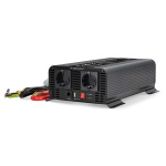 Nedis Power Inverter Pure Sine Wave | Inngangsspenning: 12 V DC | Enhetens strømuttak: Type F (CEE 7/3) / USB-A / 1x USB-C™ | 230 V AC 50 Hz | 1000 W | Topp effekt: 2000 W | Skru Terminal | Pure Sine Wave | Sikring | Sort