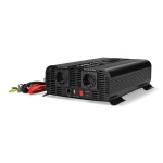 Nedis Power Inverter Pure Sine Wave | Inngangsspenning: 24 V DC | Enhetens strømuttak: Type F (CEE 7/3) / USB-A / 1x USB-C™ | 230 V AC 50 Hz | 2000 W | Topp effekt: 4000 W | Skru Terminal | Pure Sine Wave | Sikring | Sort