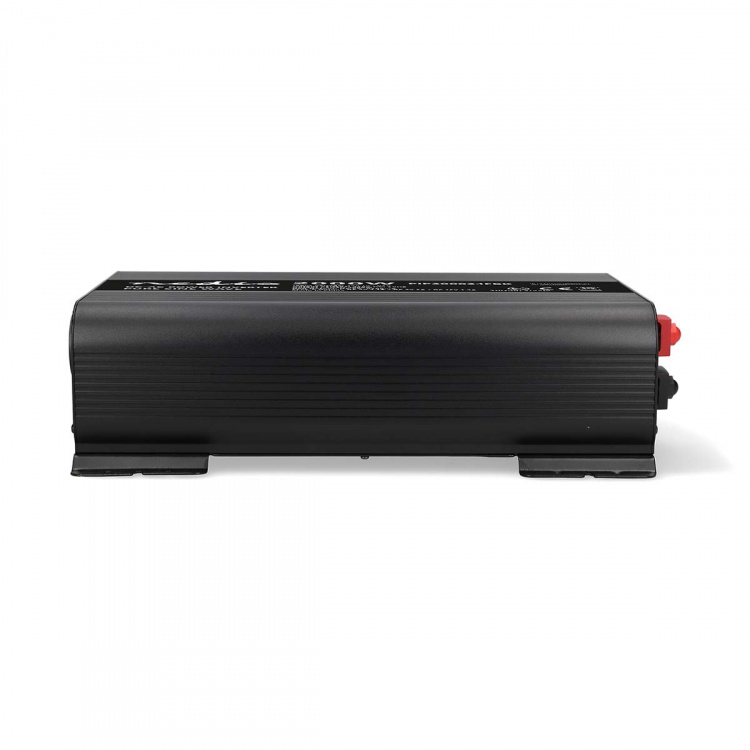 Nedis Power Inverter Pure Sine Wave | Inngangsspenning: 24 V DC | Enhetens strømuttak: Type F (CEE 7/3) / USB-A / 1x USB-C™ | 230 V AC 50 Hz | 2000 W | Topp effekt: 4000 W | Skru Terminal | Pure Sine Wave | Sikring | Sort