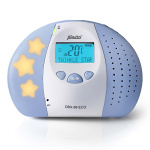 Alecto DBX-88 ECO Full Eco DECT babymonitor med display hvit/blå
