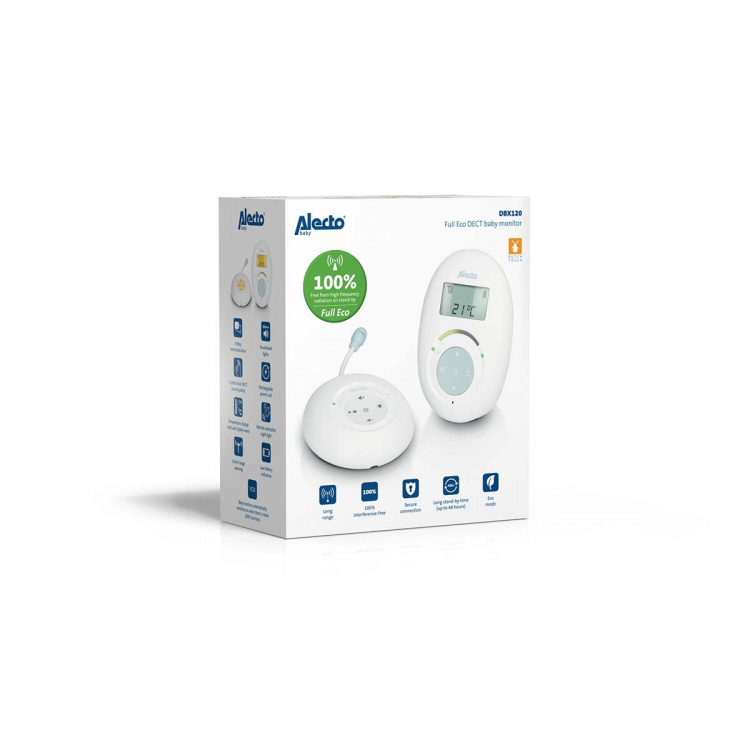 Alecto DBX120 Full Eco DECT babymonitor hvit/blå