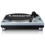 Lenco L-3809ME Direktedrevet platespiller med USB / PC-koding Metallisk blå
