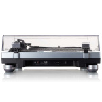 Lenco L-3809ME Direktedrevet platespiller med USB / PC-koding Metallisk blå