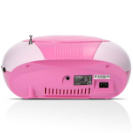 Lenco Bærbar FM-radio, CD- og USB-spiller Rosa Lenco Bærbar FM-radio, CD- og USB-spiller Rosa
