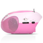 Lenco Bærbar FM-radio, CD- og USB-spiller Rosa Lenco Bærbar FM-radio, CD- og USB-spiller Rosa