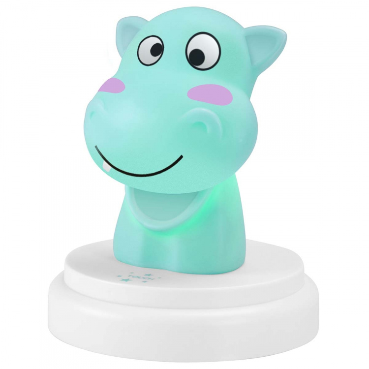 Alecto SILLY HIPPO LED natt lys blå Alecto SILLY HIPPO LED natt lys blå
