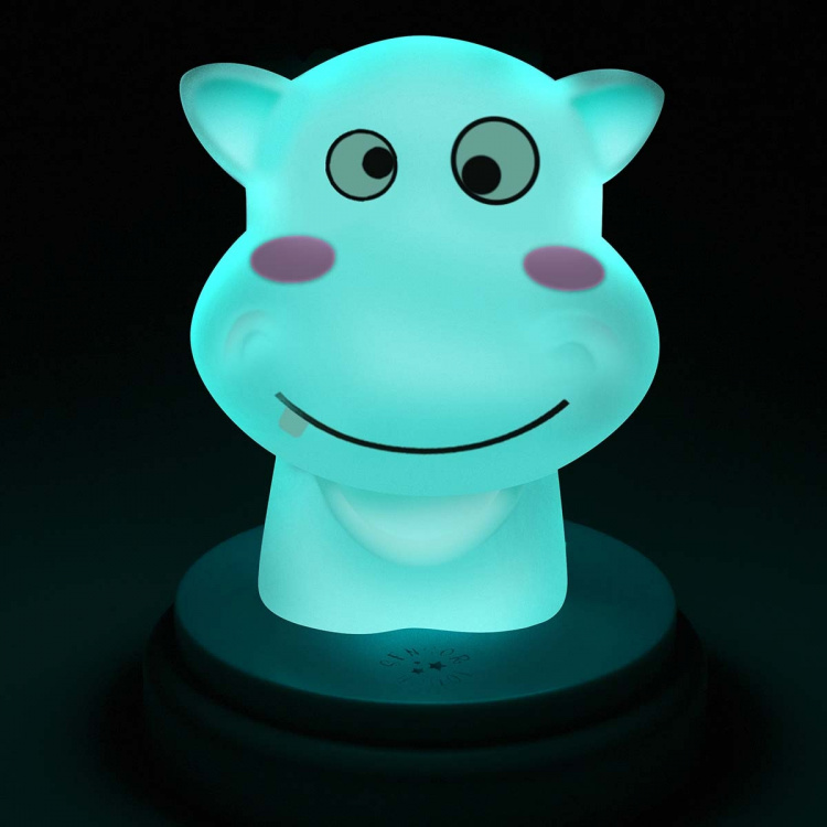 Alecto SILLY HIPPO LED natt lys blå Alecto SILLY HIPPO LED natt lys blå