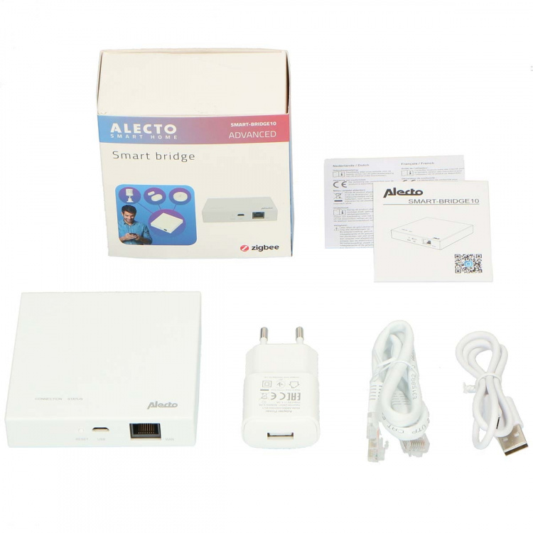 Alecto Tilkoblingspunkt for Zigbee-sensorer til nettverk / internett Alecto Tilkoblingspunkt for Zigbee-sensorer til nettverk / internett