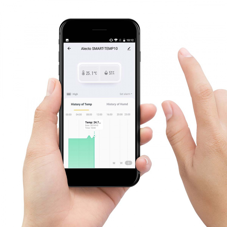Alecto Smart Zigbee temperatur- og fuktighetssensor