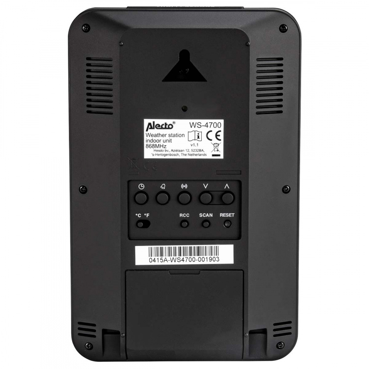 Alecto Profesjonell værstasjon med trådløs sensor svart