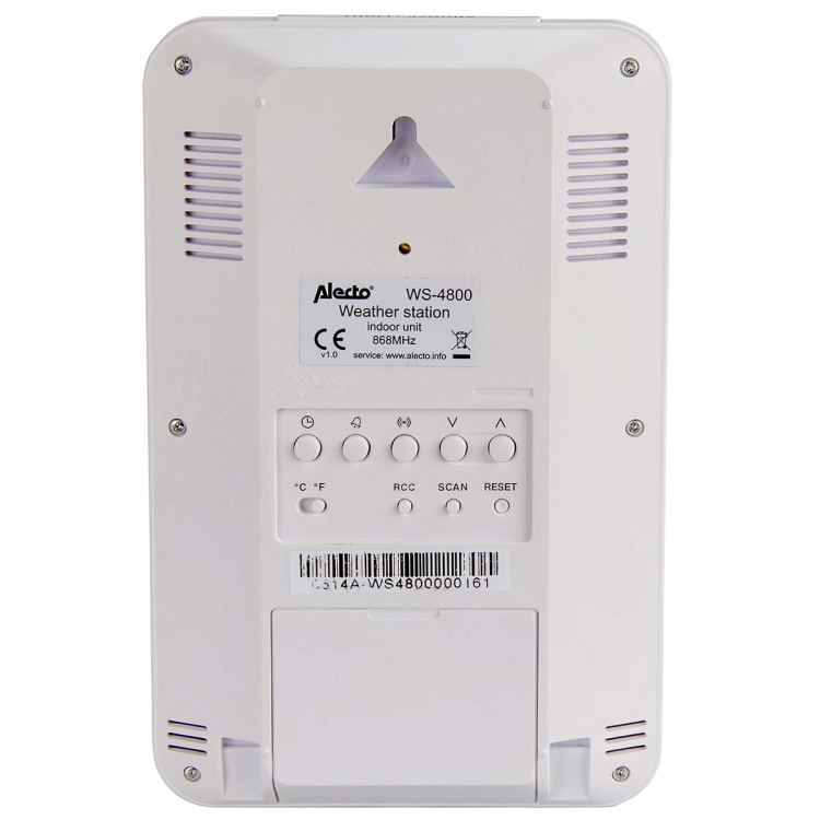 Alecto Profesjonell værstasjon med trådløs sensor hvit